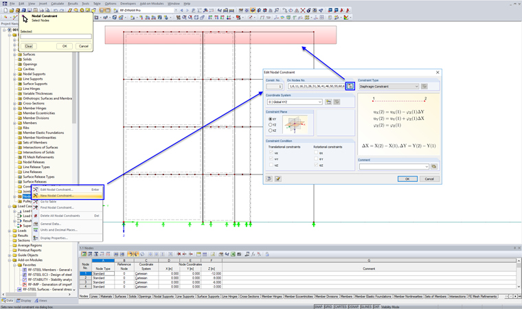 Defining Nodal Constraints