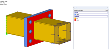 Surface Thicknesses and Loads