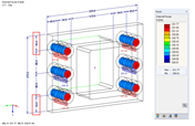 Bolt Forces F,t,Ed (Including Contact Forces) for e = 55 mm