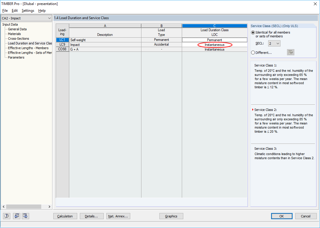 Assigning Load Duration