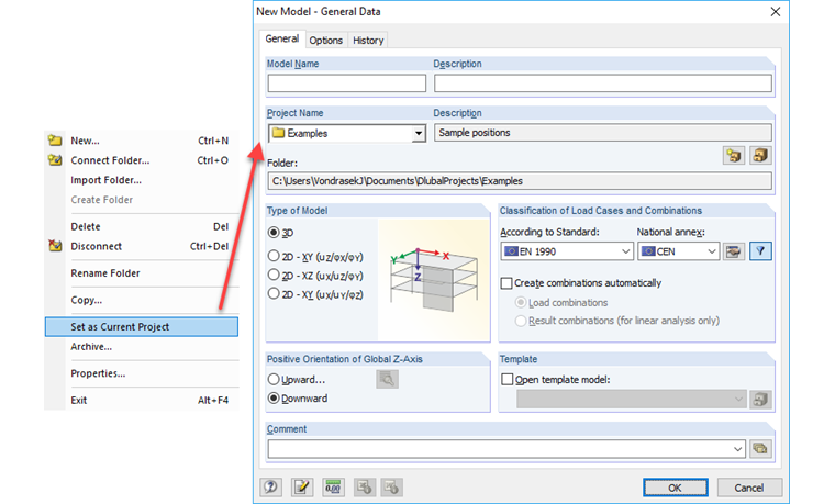 Set as Current Project