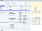 Preset Dimensions of Foundation Plates