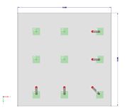 Ground Plan of Concrete Slab on Nine Bored Piles
