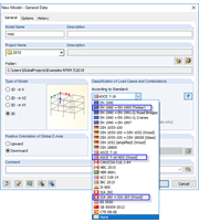 Special Settings for Timber Construction in General Data