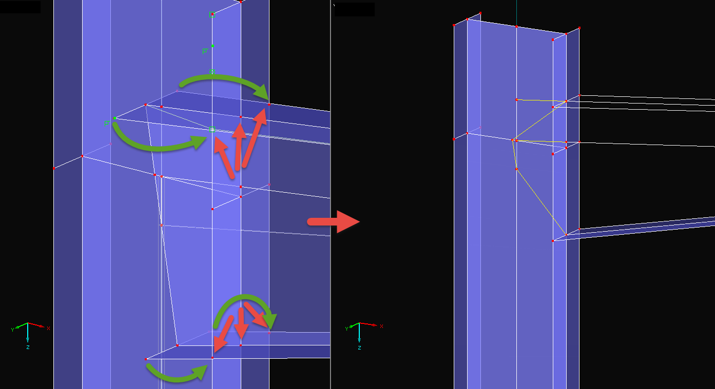 Cutting Taper to Length via "Connect Line/Members"