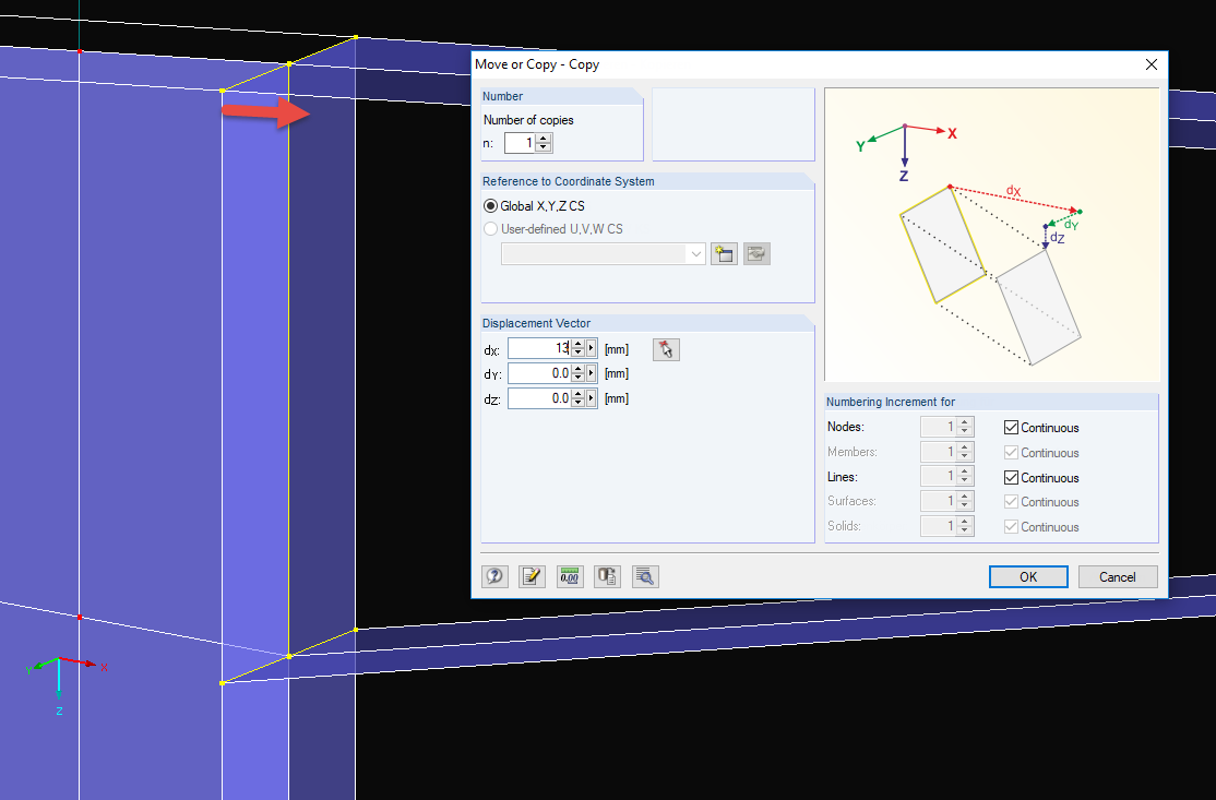 Create Node for End Plate on Beam