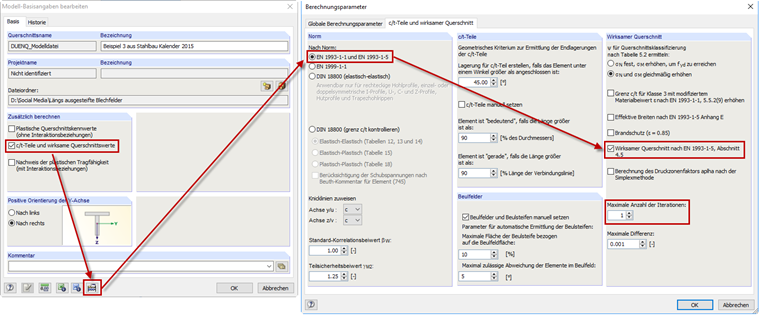Calculation Parameters