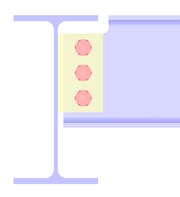 Beam-to-Beam Connection with "Short" Fin Plate