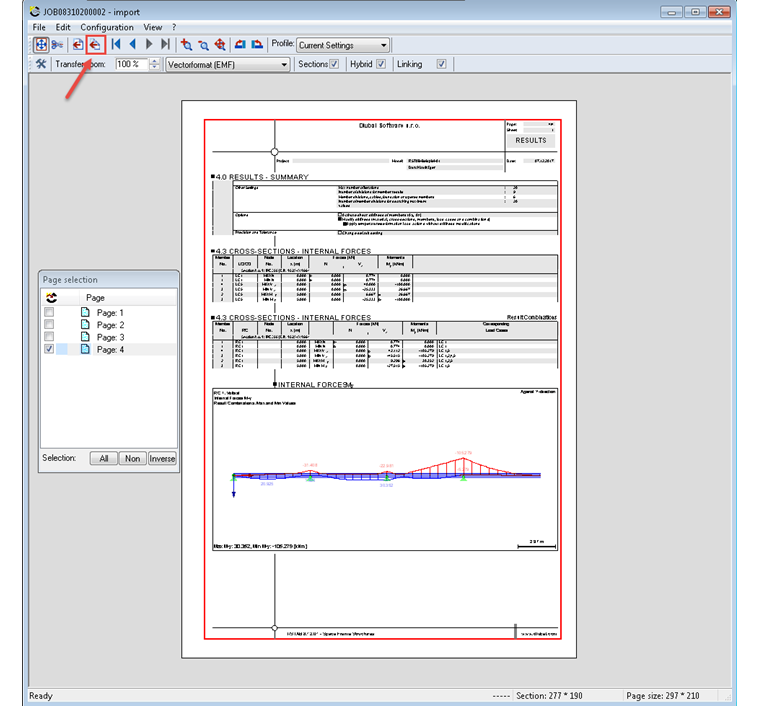 Define Transfer Area and Pages and Transfer Them to VCmaster