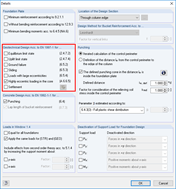 Settings in Design Details