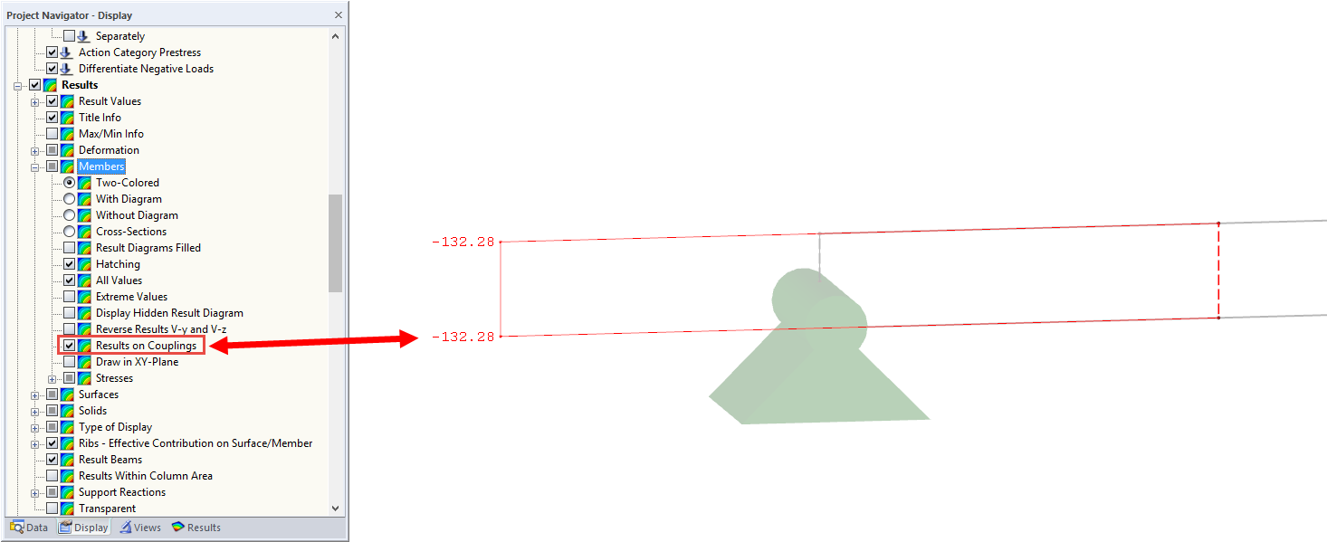Activate "Results for Couplings"
