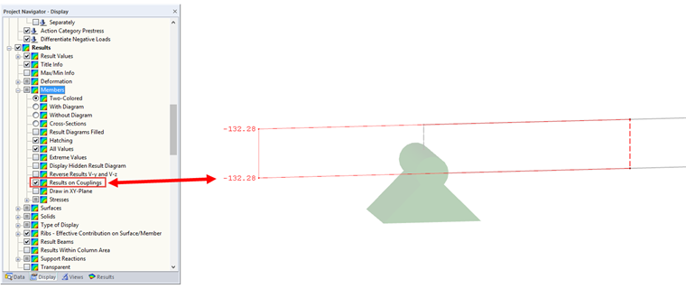 Activate "Results for Couplings"