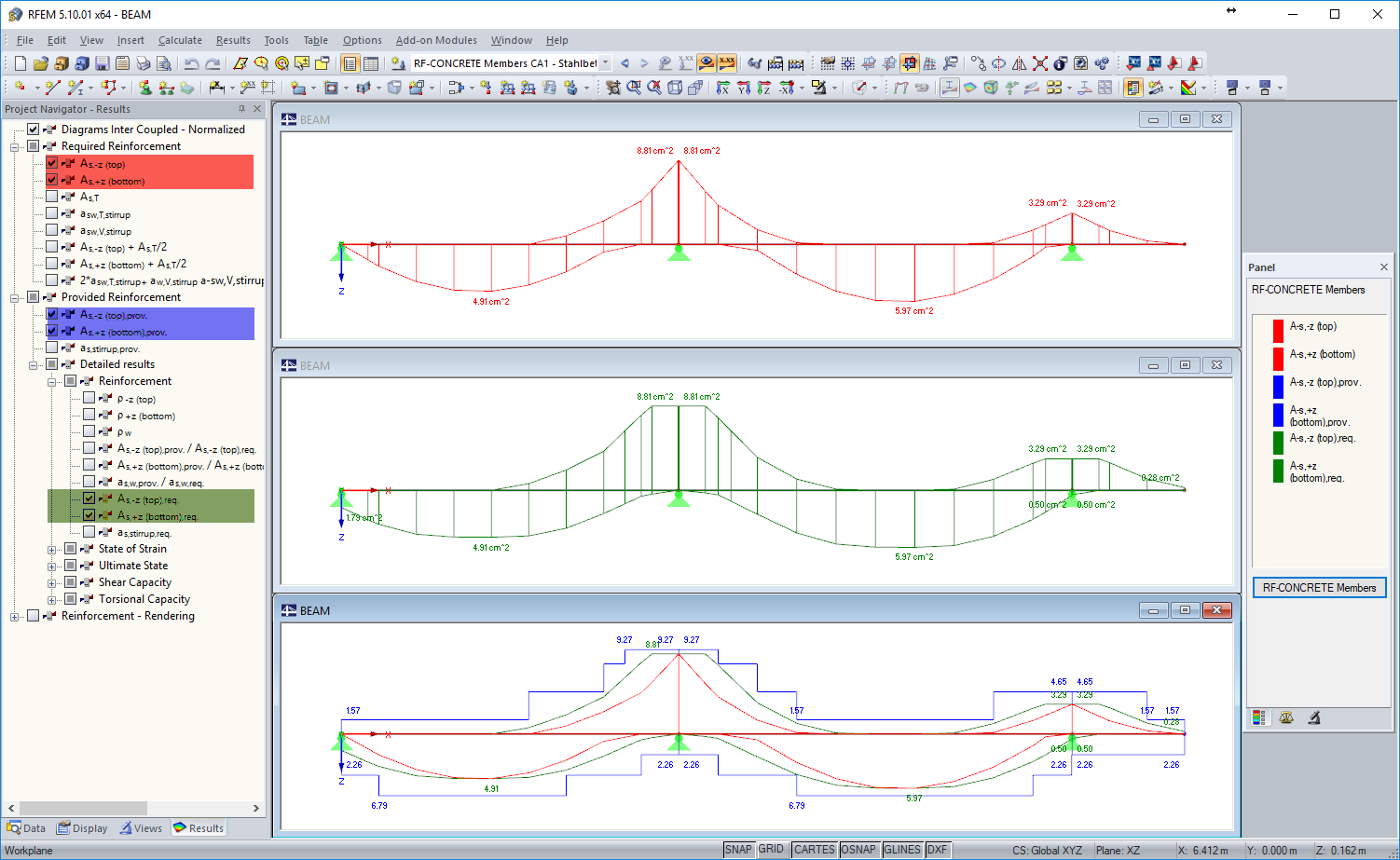 Reinforcement Cover Line/Tension Force Cover Line