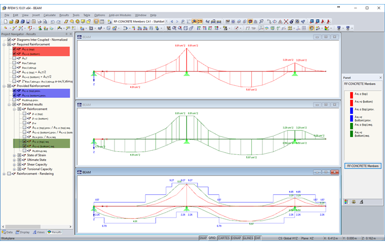 Reinforcement Cover Line/Tension Force Cover Line