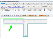 RF-CONCRETE Members: Provided Longitudinal Reinforcement
