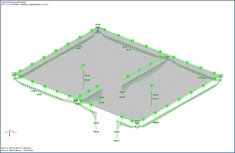 Elastic Support Reactions