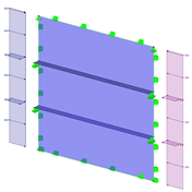 FE Model of Longitudinally Stiffened Buckling Panel