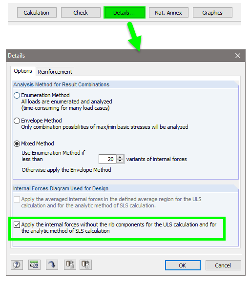 RF-CONCRETE Surfaces: Consideration of Integration Width for Surface Design