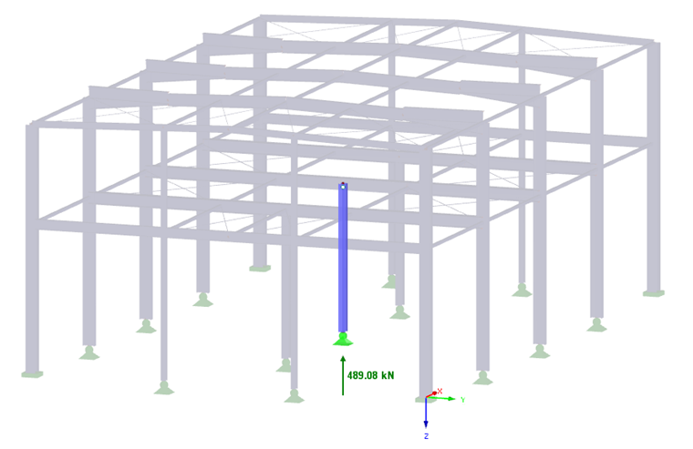 Considered Column of Steel Hall