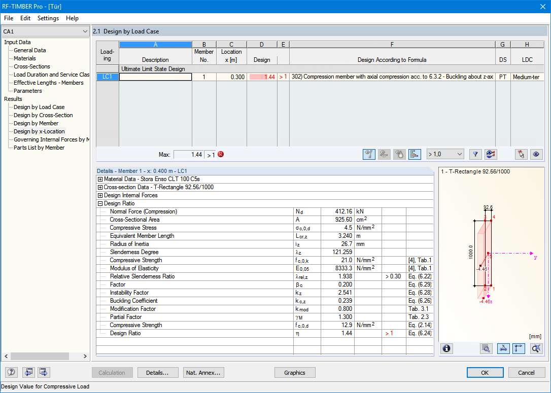 Design in RF-TIMBER Pro