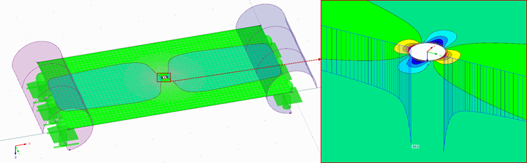 Discretization in Drilling Hole Area