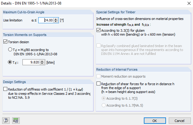 Torsional Moment in RX-TIMBER Glulam