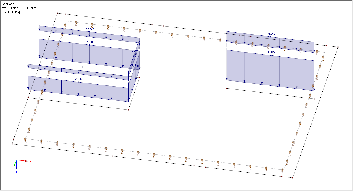 Wall Replaced by Line Load