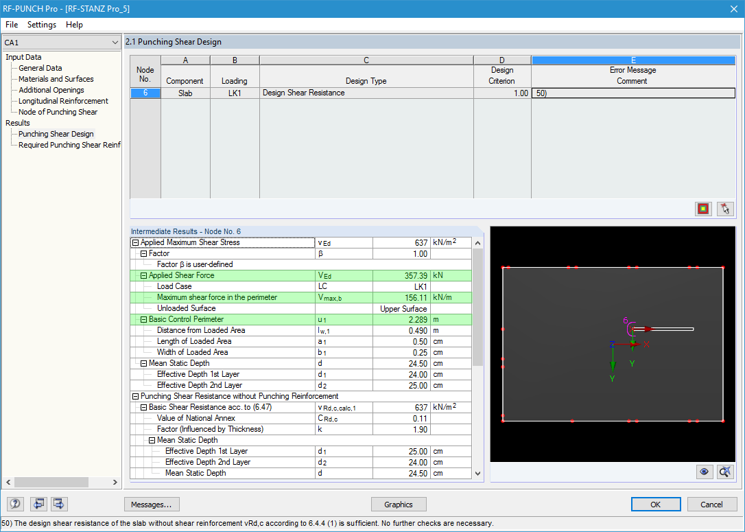 Resulting Shear Force VEd