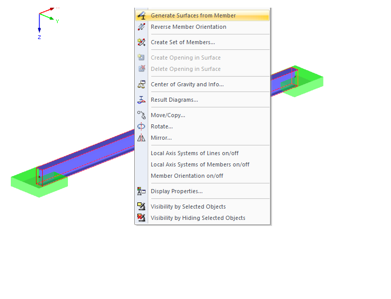 Divide Member into Surfaces