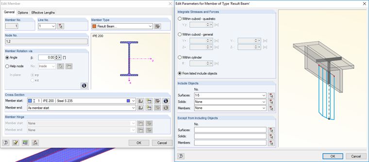 Definition of Result Beam