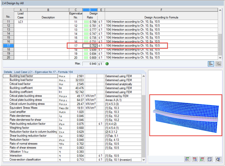 Design of Entire Span