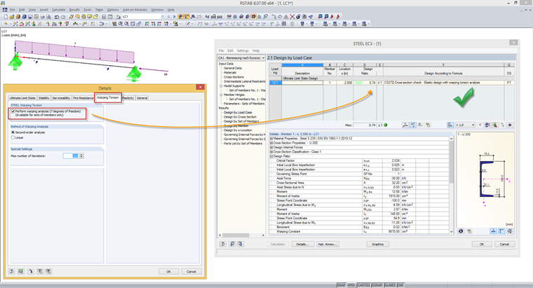 Stability Analysis of Channel Sections