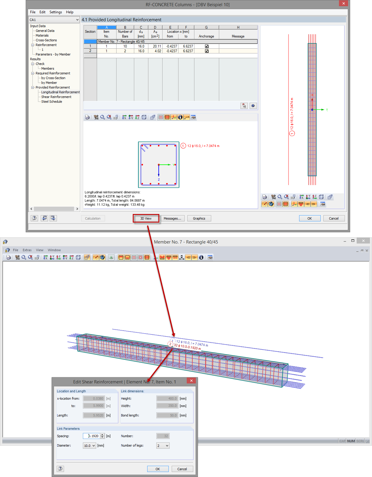 Improved and Extended Graphical Display of Reinforcements