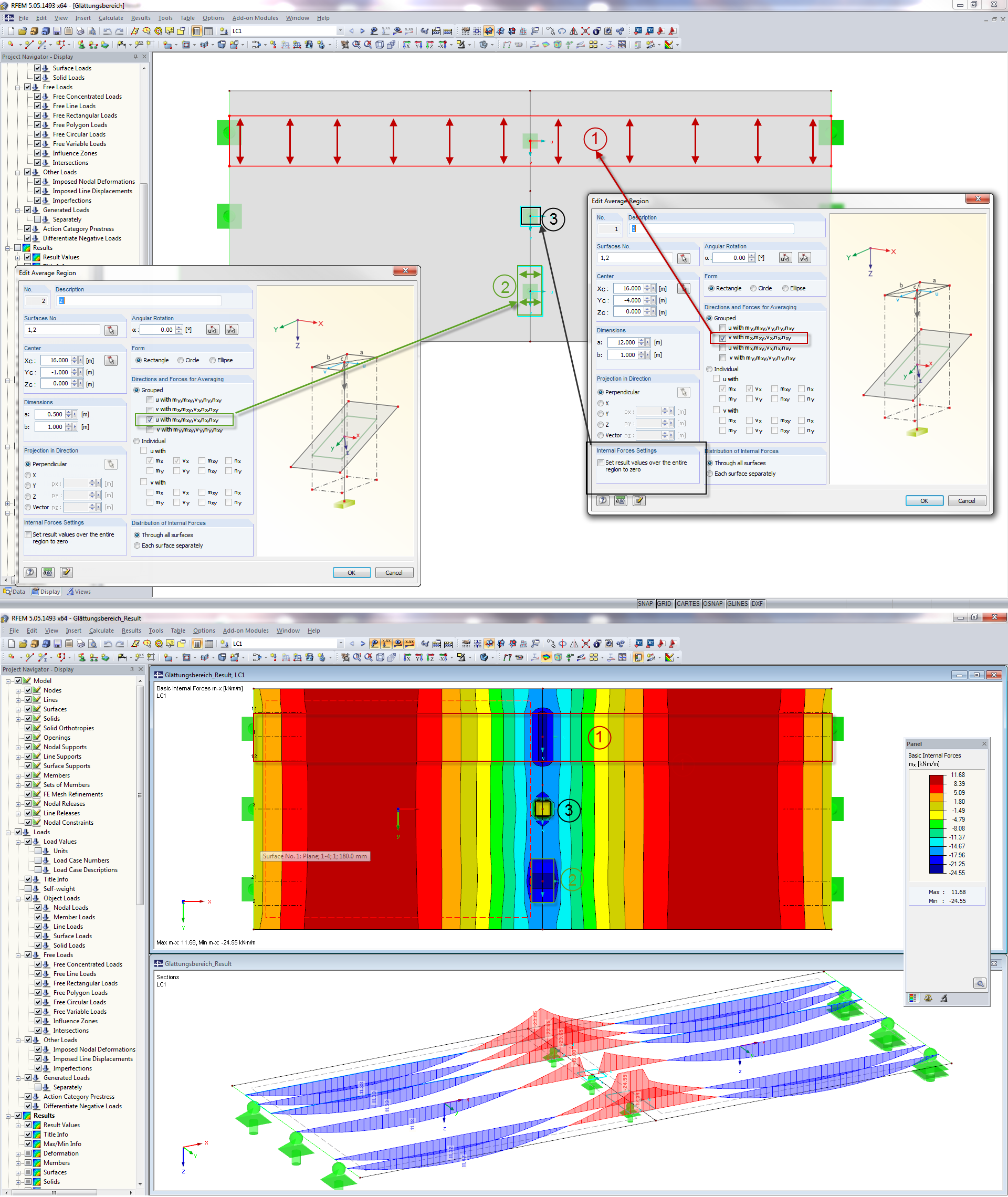 Application Possibilities of Average Regions