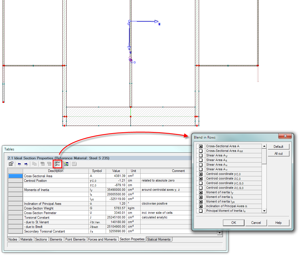 Adjusting Result Table