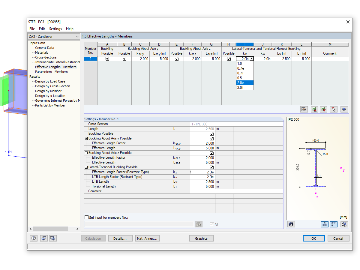 Selecting Effective Length Coefficient