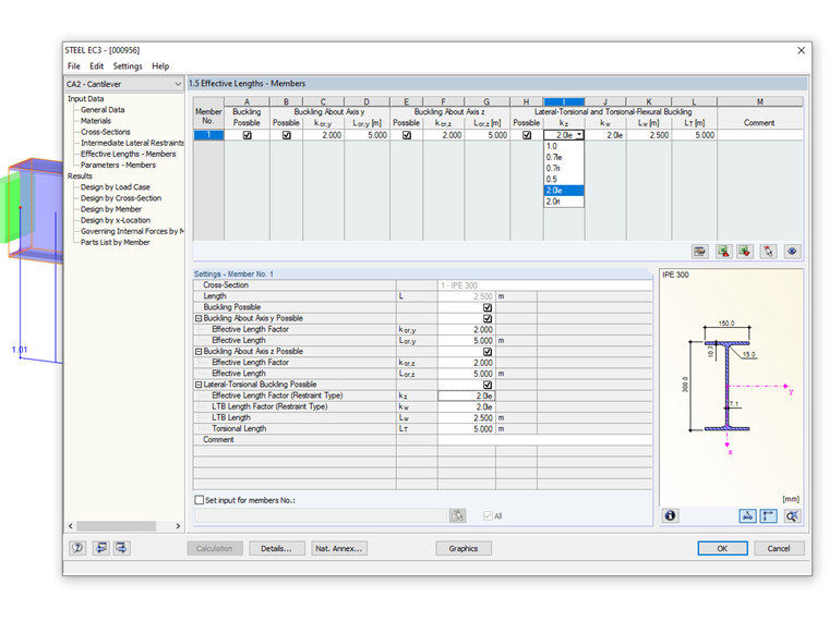 Selecting Effective Length Coefficient