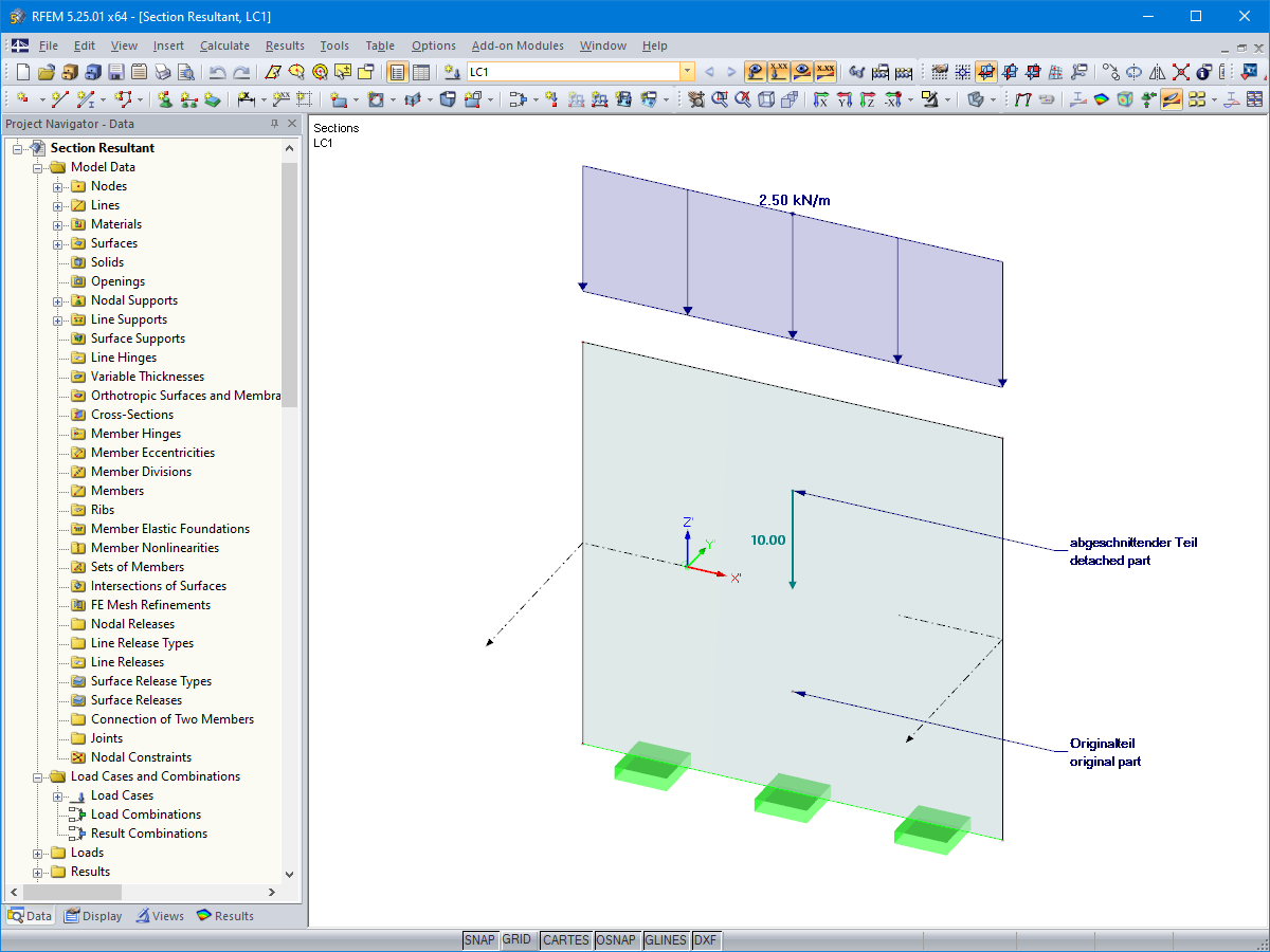 Example 1: Horizontal Section Through Wall