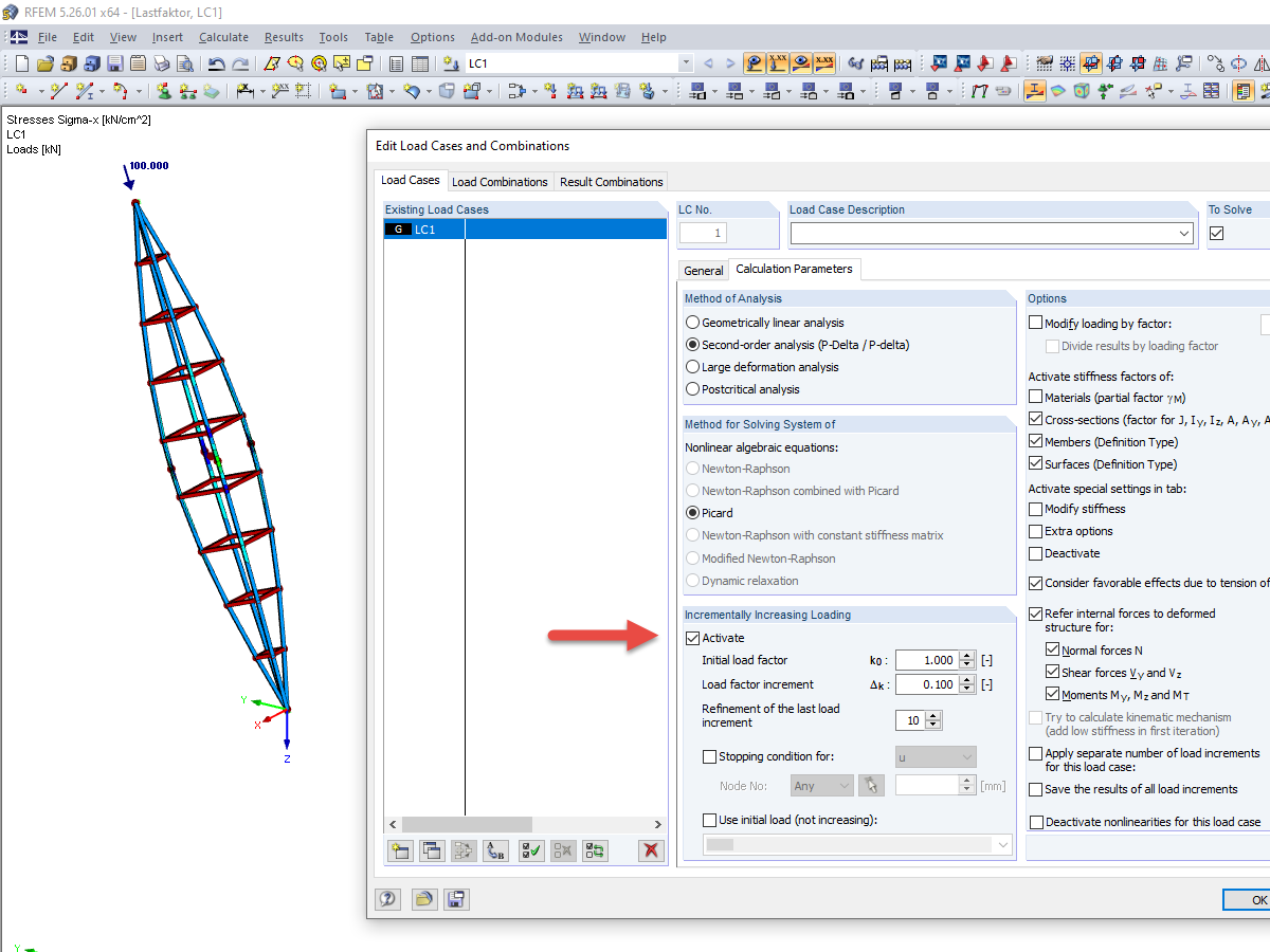 Incrementally Increasing Loading