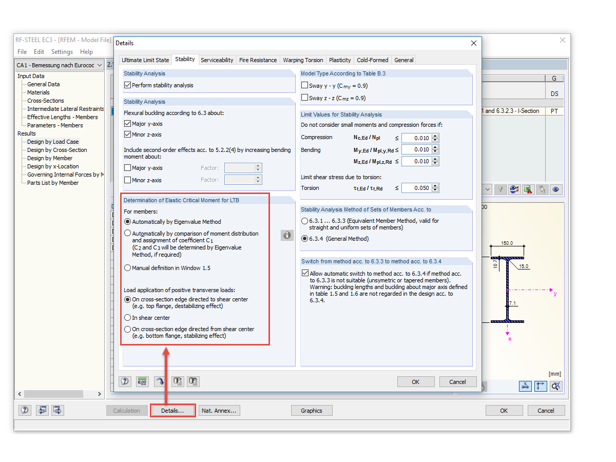 Sign Convention for "Load Application of Positive Transverse Loads"
