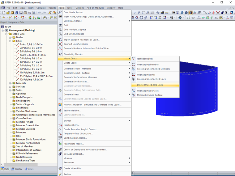 Deleting Unused Zero Lines