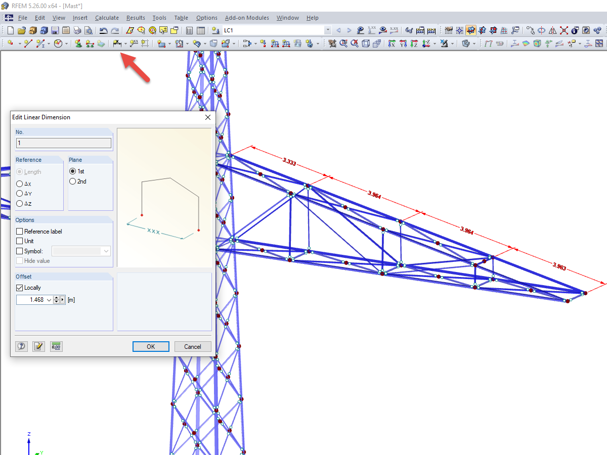 Skew Chain Dimensioning