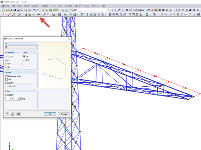 Skew Chain Dimensioning