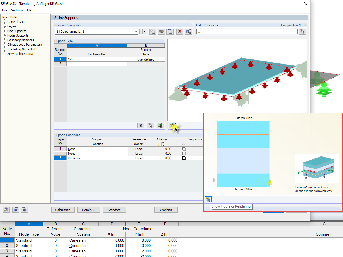 New 3D Rendering for Display of Support Definitions