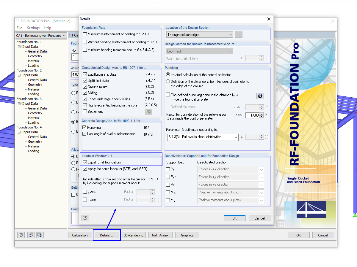Using Identical Loads for All Foundations