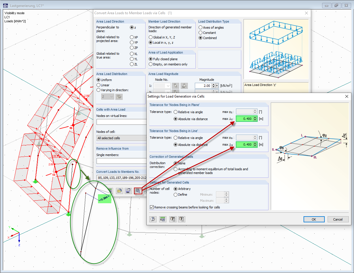 Settings for Load Generation via Cells
