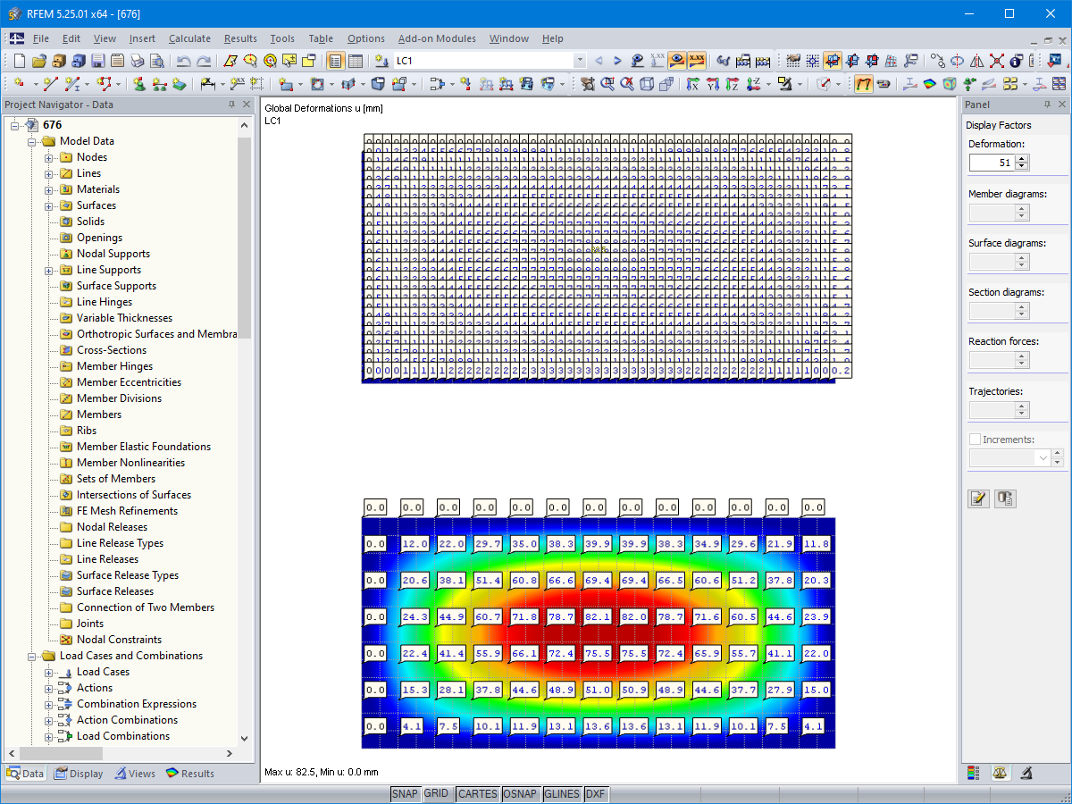 Displaying Result Values