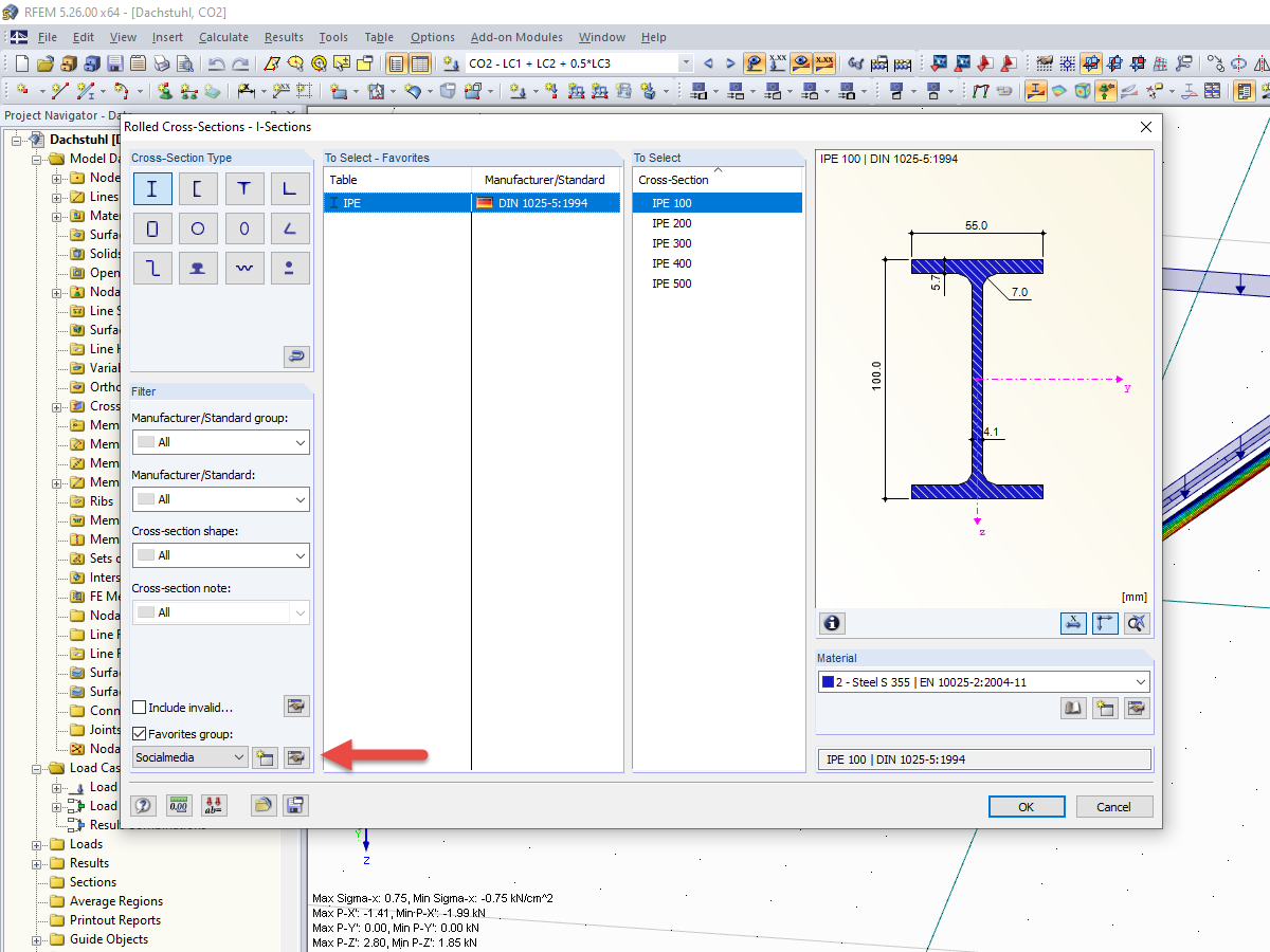 Edit Current Favorites Group