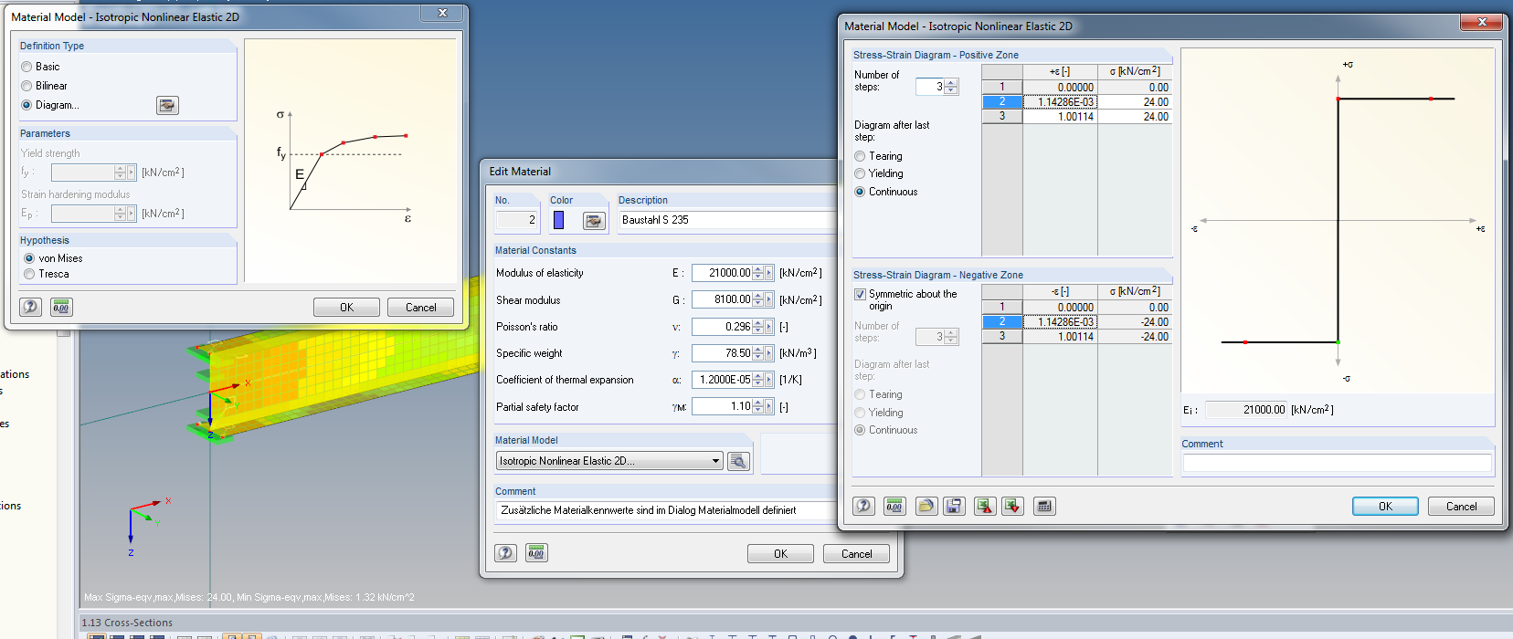 Material Model Nonlinear-Elastic