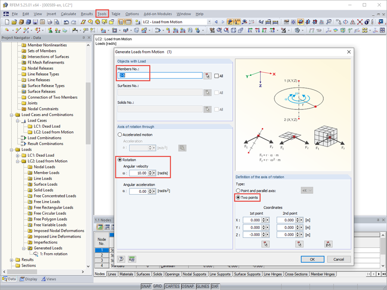 Generating Loads from Motions